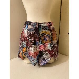 Three of Something Womens Size Small Shorts High Waisted‎ Casual Floral Print